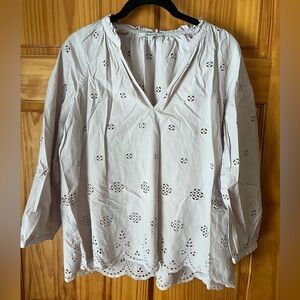 Madewell Soft Purple Cotton Blouse